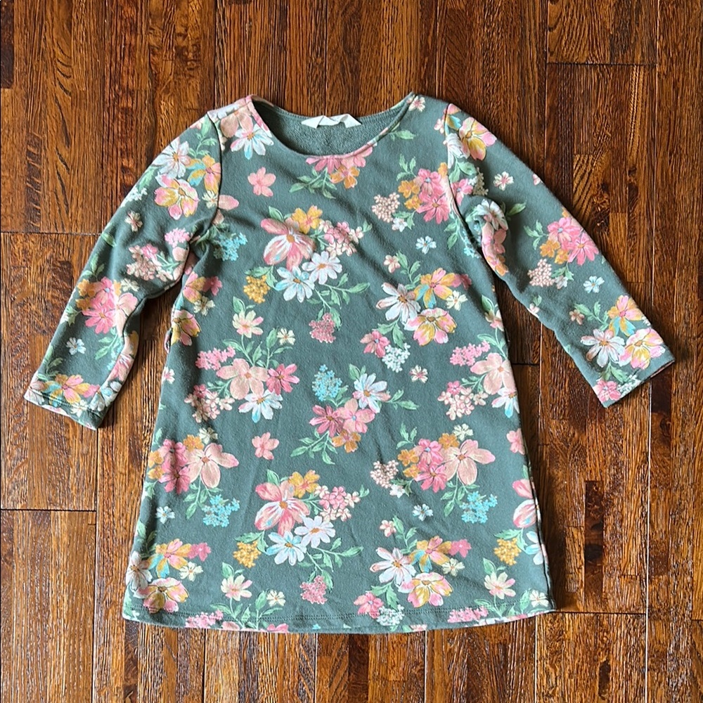 H&M Girls Floral Casual Dress - Size 5T/6